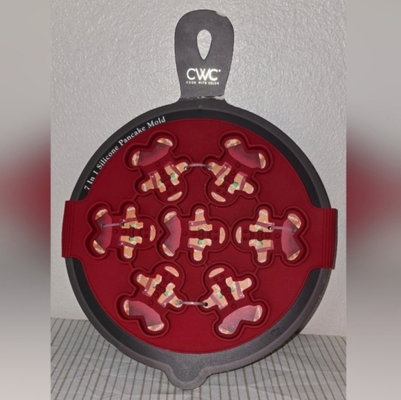 CWC Red Silicone Pancake Mold - Picture 2 of 3